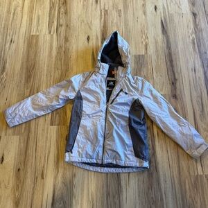 ZeroXposur Women's Light Gray and Dark Gray Ski Jacket